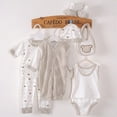 thumbnail image 2 of CAUYDY Infant Girls Coming Home Outfits Baby Boys Layette Set 8PCS Fall Winter Spring Summer Comfy Pajamas Preemie Clothing for Newborn Sizes One Size,Khaki, 2 of 4