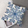 thumbnail image 7 of nygtbtfer Christmas Pillow Covers Blue Christmas Decorations Snowflake Throw Pillow Covers&nbsp;Winter Holiday Decor Cushion Case for Sofa&nbsp; 18x18in, 7 of 7