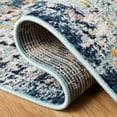 thumbnail image 6 of SAFAVIEH Madison Trenton Vintage Traditional Area Rug, Dark Blue/Light Blue, 9' x 12', 6 of 10
