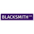 thumbnail image 1 of Blacksmith Sign 4x16 inch Tin Sign Street Sign Door Decoration, 1 of 4
