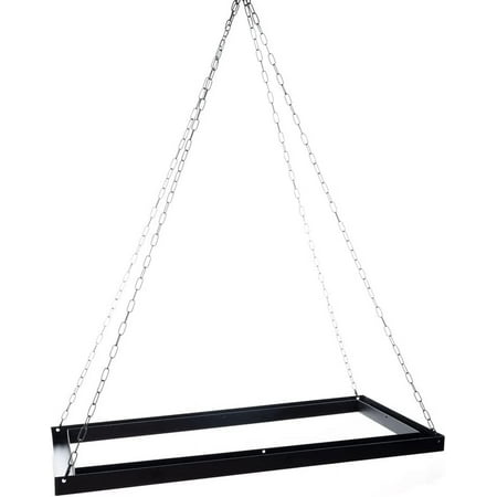 

Black Hanging Floral Chandelier Frame Event Wedding Decoration DIY Ceiling Decor Frame - 47 x 20 Inches