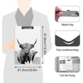 thumbnail image 2 of Clipboard Nursing Scottish Cow Highlands Acrylic Clip Board with Low Profile Metal for A4 Paper Size Clip Hangable Office Work School Whiteboard Clipboards, 2 of 7