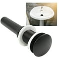 thumbnail image 3 of Bathroom Sink Drain Without Overflow Rustproof Anti Clog Vessel Sink Lavatory Vanity Pop Up Drain Stopper Painted Black, 3 of 6