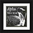 thumbnail image 1 of Sophie 6 20x20 Black Ornate Wood Framed with Double Matting Museum Art Print Titled - Relax Youre at the Lake, 1 of 4