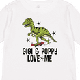 thumbnail image 4 of Inktastic Gigi and Poppy Love Me Dinosaur Boys Long Sleeve Toddler T-Shirt, 4 of 5