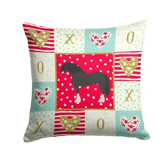 Caroline's Treasures CK5331PW1414 Pomeranian Rogener Goose Love Fabric Decorative Pillow , 14Hx14W, multicolor