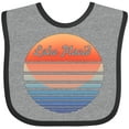 thumbnail image 3 of Inktastic Lake Placid Retro Sunset Boys or Girls Baby Bib, 3 of 4