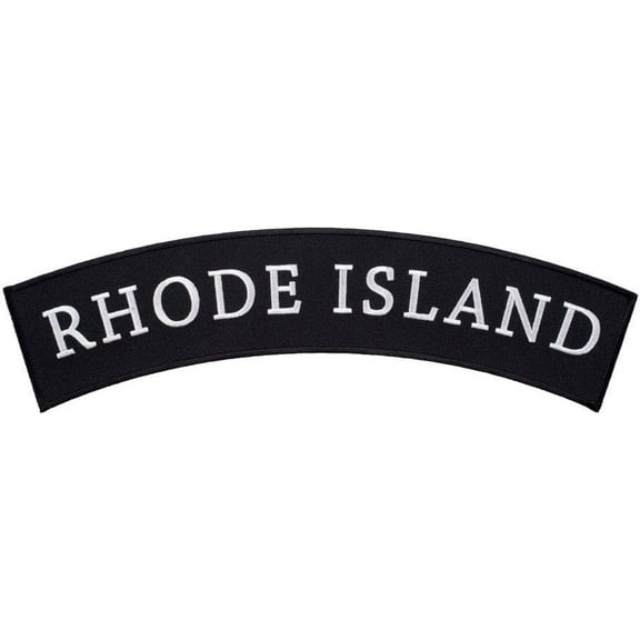 Rhode Island State Top Rocker Patch, Small Size