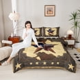 thumbnail image 5 of Homewish Tribal Texas Stars Bedding Comforter Set, Vintage American Stars Twin Comforter Sets, Southwestern Style Reversible Bedding Set, Super Cozy Room Decor, 2-Piece, 5 of 9