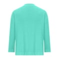 thumbnail image 5 of ibuvkizy Cardigan Sweaters for Women Loose Long Sleeved Breathable Cardigans Women's Casual Blouse Soft Loose Cardigan Knitted Sweater Cropped Tops Mint Green L, 5 of 5