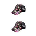 thumbnail image 3 of Maytalsory 1/2/3/5 Comfortable Ball Cap For Women - Fashionable With Sun Protection Universal Size black 2PCS, 3 of 6