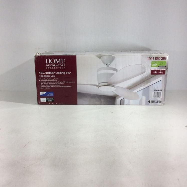 Home Decorators Collection Federigo 48 In Led White Ceiling Fan New Open Box Com Home Decorators Collection Federigo 48, Federigo Ceiling Fan