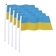 thumbnail image 2 of Oubit Ukraine Handheld Flags,10 Set Ukraine Handheld Ukraine Flags Small Ukraine Flags Revolutionary Design, 2 of 9