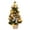 Silver, variant on (Clearance) pdqouc 15.7 Inch Mini Christmas Tree, Small Artificial Christmas Tree with LED String Lights, Hanging Ornaments, Tabletop Christmas Tree with Lights for Holiday DIY Christmas Decorations
