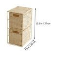 thumbnail image 4 of MRLESS Cabinet Rattan Drawer Organizer Storage Box Seagrass Laundry Basket, 4 of 9