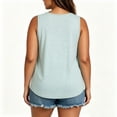 thumbnail image 6 of Gamivast Plus Size Tank Tops for Women Sleeveless Crewneck Loose Fit Casual Tunic Shirts Soft Lightweight Summer Basic Blouse for Vacation Everyday Wear Beige XXXL, 6 of 7