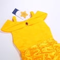 thumbnail image 3 of Vestido de princesa Aoiviss para niñas con hombros descubiertos, amarillo y acceso., 3 of 7