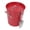 Red, variant on LAZIOEGR Red Galvanized Steel Ice Bucket with Lid and Scoop, Round Beer Chiller Bin for Party, 19.5x20.5x16cm / 7.7x8.1x6.3 inches Vibrant Red