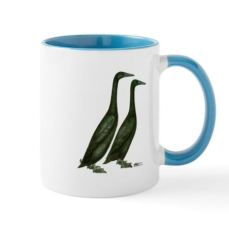 

CafePress - Black Runner Ducks Mug - 11 oz Ceramic Mug - Novelty Coffee Tea Cup