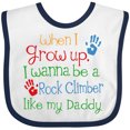 thumbnail image 3 of Inktastic Rock Climber Like Daddy Boys or Girls Baby Bib, 3 of 4