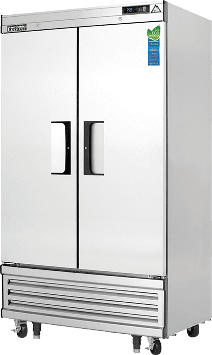 Everest Refrigeration EBNR2 Reach-in Refrigerator 2 Solid Doors, 115v, NSF - 33 cu. ft.