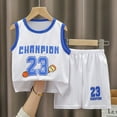 thumbnail image 3 of WOYY Tracksuit for Boys Quick Dry Basketball Performance Tank Top Shorts Set, Sizes 9-10, 3 of 3