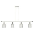 thumbnail image 2 of 516-4I-AB-G559-5CL-Innovations Lighting-Bridal Veil - 4 Light Stem Hung Island In Art Deco Style-9.5 Inches Tall and 48 Inches Wide-Antique Brass, 2 of 7