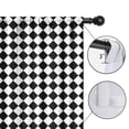 thumbnail image 4 of Blackout Kids Curtains,Black White Diamond Checkered Pattern Childrens Insulated Curtains Set Of 2,Bedroom Essentials,Toddler Room Decor 42"x84", 4 of 5