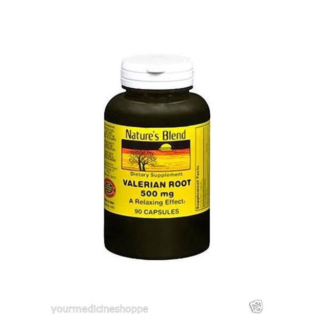 Nature's Blend Valerian Root Capsules, 500mg, 90ct 079854610901A479