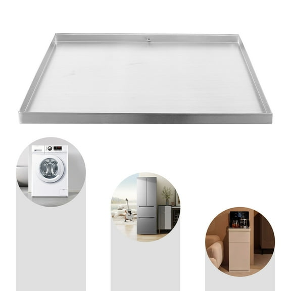 Drip Tray Catch, Washing Machine Pan, Heavy Duty Washer Machine Drain Pan 30*30*1.5in