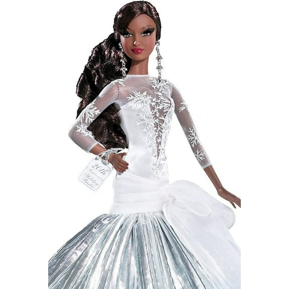 2008 Holiday Barbie Doll African American Mattel L9644
