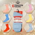 thumbnail image 3 of Diamond Star Women's Diabetic Socks, Non-Binding Cushion Cotton Ankle Socks (Multi, 6 Pairs, Socks Size 9-11, Fit Women's Shoe Size 6-11), 3 of 3