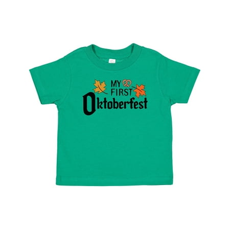 

Inktastic My First Oktoberfest with Fall Leaves Gift Baby Boy or Baby Girl T-Shirt