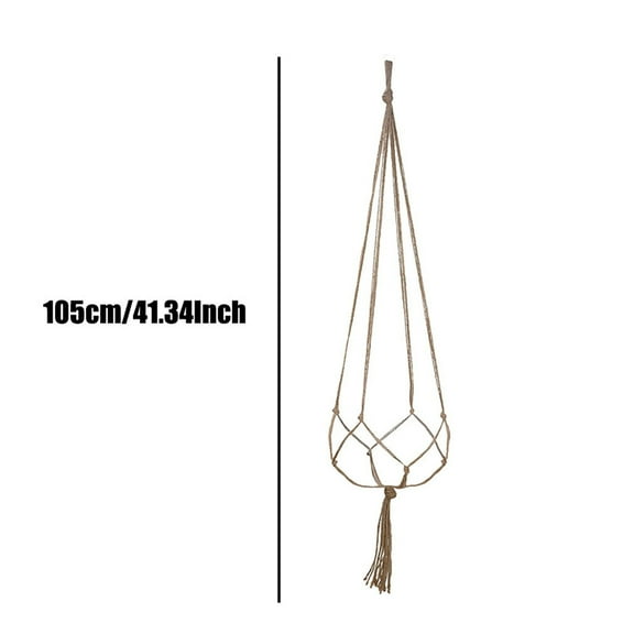 TUTUnaumb New Hot on Sale Plant Hanger Flower Pot Cotton Rope Wall Plant Holder Indoor Home Decor-As Shown
