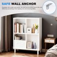 thumbnail image 3 of 4-Cube White Bookcase Storage Organizer Bookcases,Display Shelf,2-Tier Cubical Storage Shelves, 3 of 10