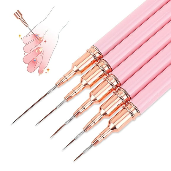 Liner Brush for Nails - 5 PCS Thin Nail Art Brushes