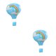thumbnail image 2 of Matsuzay Linternas colgantes reutilizables, rápidas y fáciles de colgar con globos aerostáticos de arcoíris, decoraciones impecables Type2 NO2, 2 of 6