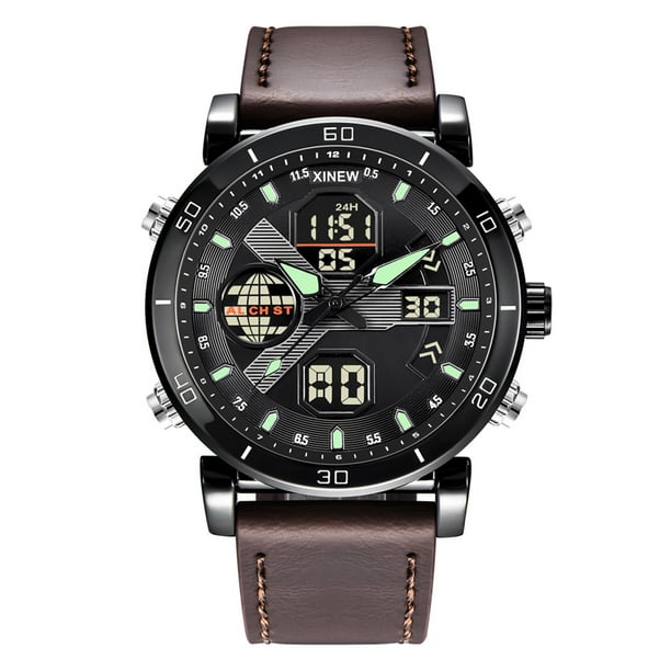 Reloj de cuarzo para hombre, relojes para hombre, reloj deportivo de moda para hombre, reloj de cuarzo digital LED, relojes casuales para hombre