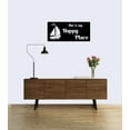 thumbnail image 2 of This is my Happy Place Sail Boat Laser Cut Solid Steel Decorative Home Accent Wall Sign, 2 of 3