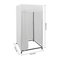 thumbnail image 3 of TFCFL Black/white/gray Movable Fitting Room With 4 Wheels Portable Dressing Room Frame With Curtain & Hook, 3 of 19