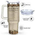 thumbnail image 3 of Book Lover Gifts 40oz Tumbler with Handle and Lid Straw, Stainless Steel Double Walled Vacuum Insulated Cup, Bookworm Birthday Gifts for Women Men, Books Water Bottle for Girls 1PC, 3 of 6