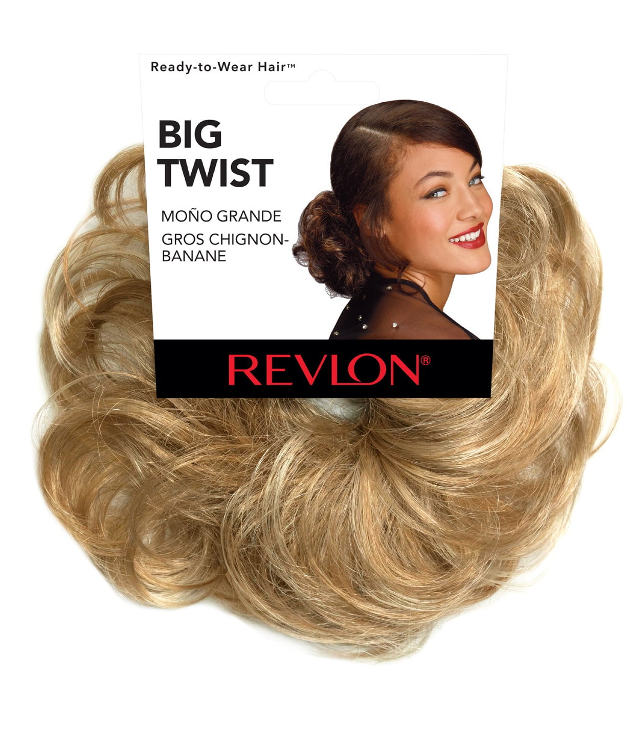 Revlon Big Twist Hair Bun Extension Ponytail, Dark Blonde