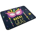 thumbnail image 2 of GZHJMY Mardi Gras Door Mats Non-Slip Washable Indoor Outdoor Entrance Welcome Floor Mat for Kitchen Bathroom Bedroom Home Decor, 23.6"x15.7", 2 of 7