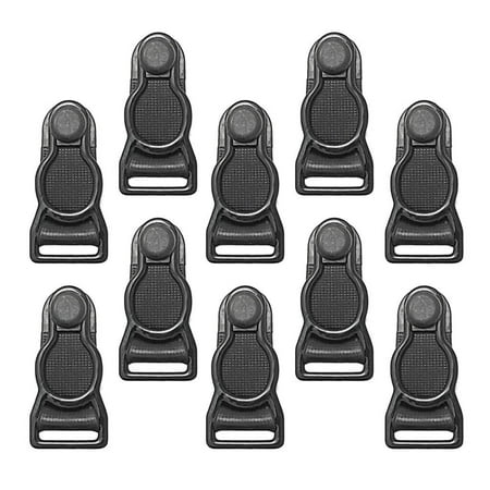 

10Pcs Corset Garter Belt Grips Suspender Ends Hosiery Stocking Clips - Black