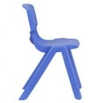 thumbnail image 3 of Blue Plastic Stackable School Chair with 13.25"H Seat - K-2 School Chair, 3 of 5