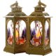 thumbnail image 1 of velas navideñas, farol decorativo, lámpara de vela LED, farol de reno para mesa, farolillos colgantes, vela sin llama, farol navideño para interiores y exteriores, 1 of 5