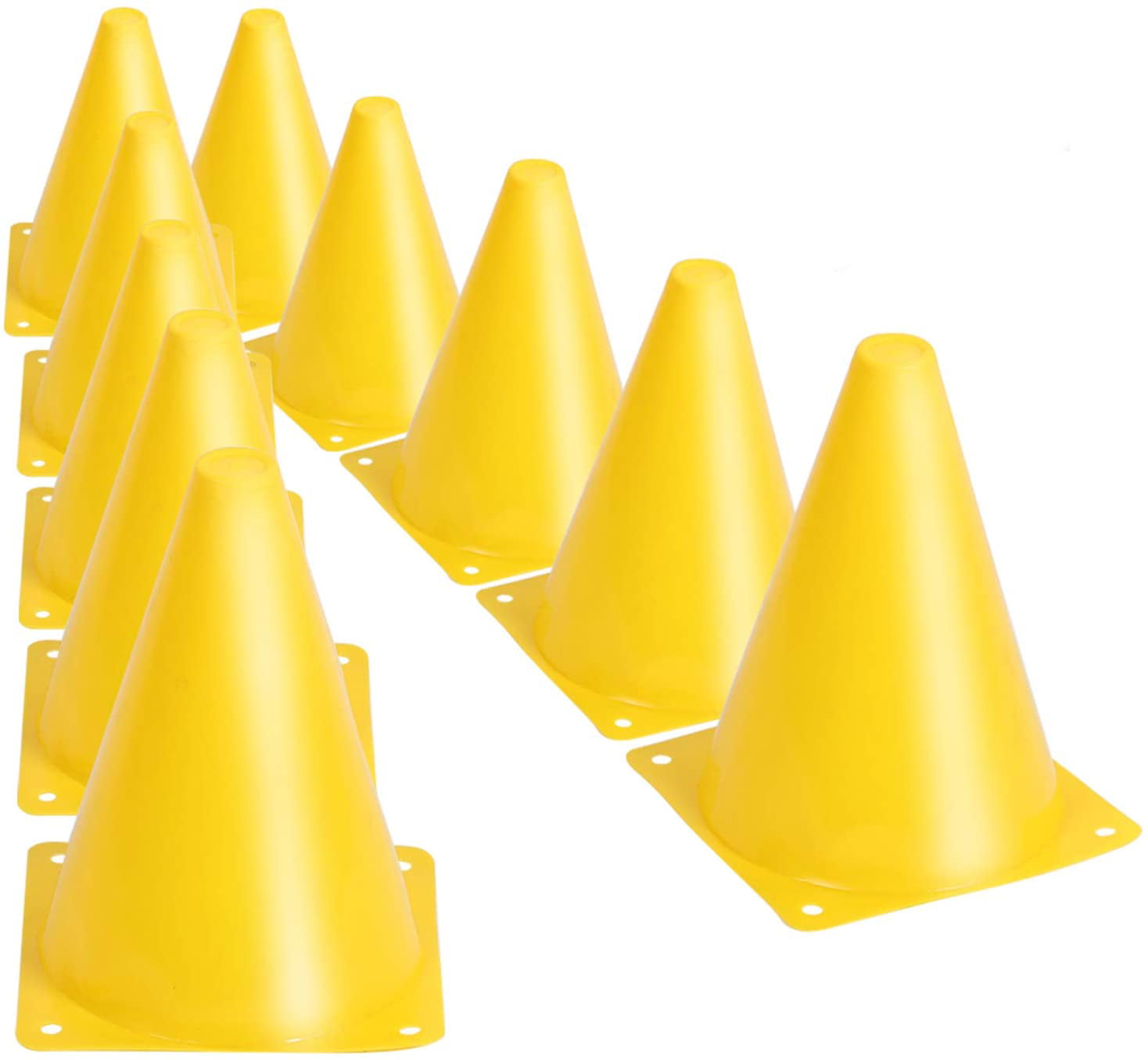 New Precision Training Traffic Cones Football Marker Drill Safety Cone Set Of 4 