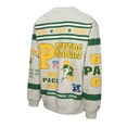 thumbnail image 3 of Men's Mitchell & Ness  Heather Gray Green Bay Packers All Over Print Vintage Fleece Crewneck Sweatshirt, 3 of 3