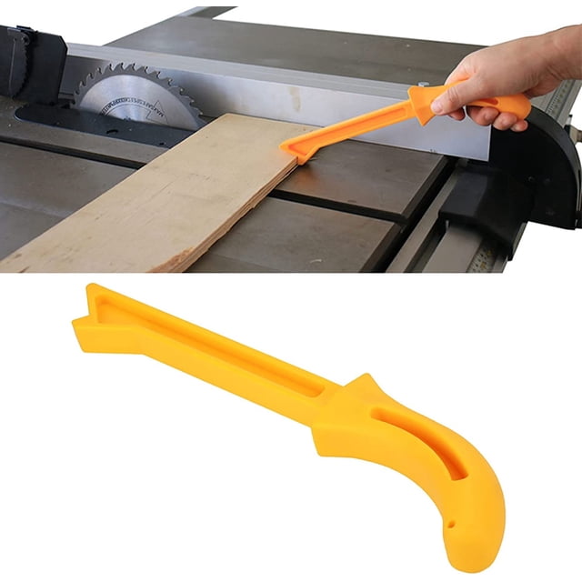 1 x herramienta de seguridad para trabajar la madera palo de empuje hoja de trabajo protección de la mano amarillo LingWen 8390605178801