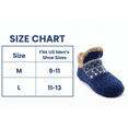 thumbnail image 6 of Mens Slipper Socks: Syphoria Winter Warm Fuzzy Socks, Thermal Cozy Non Slip Socks Fleece Home Socks, 1 Pair, 6 of 7